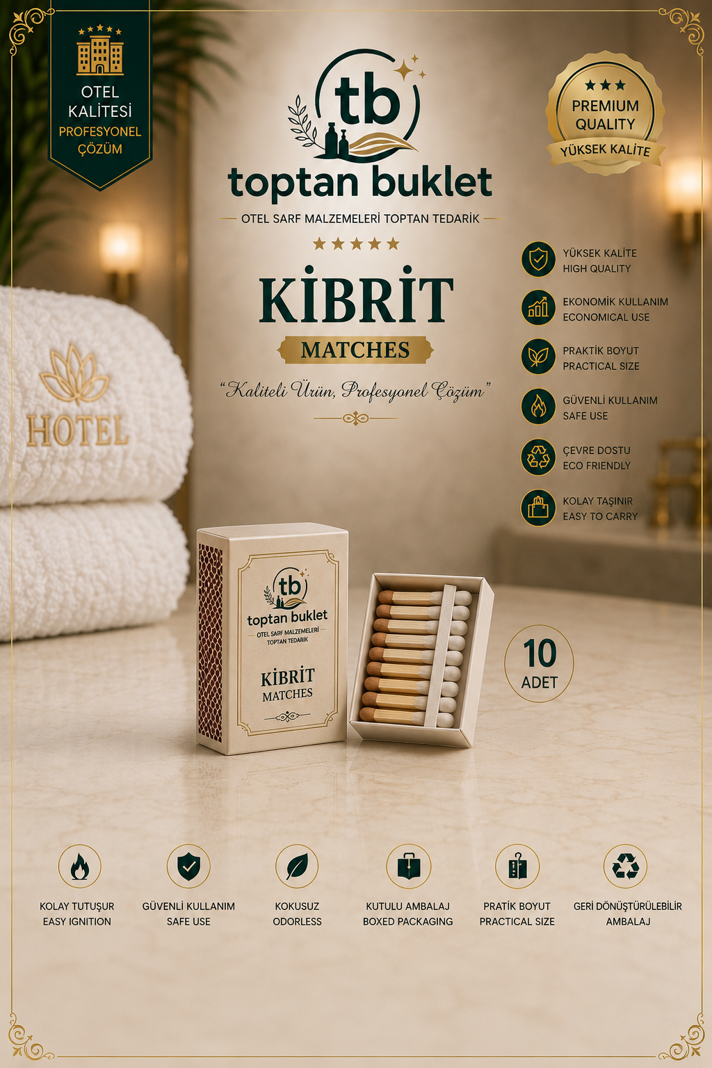 Toptan Buklet Kibrit