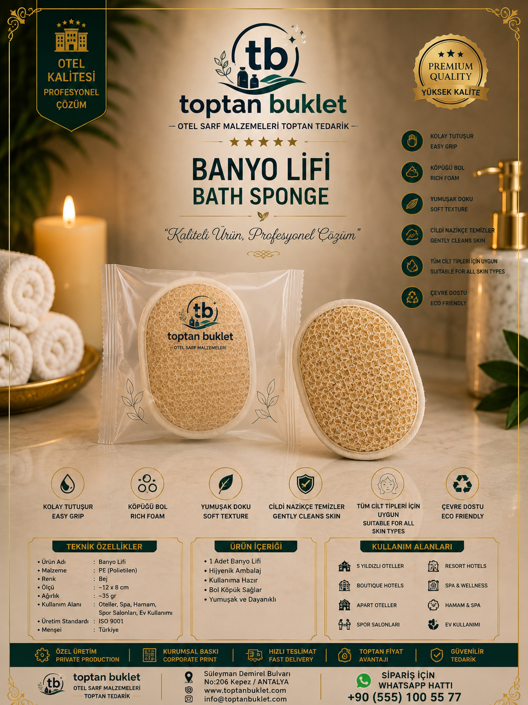 Toptan Buklet Banyo Lifi