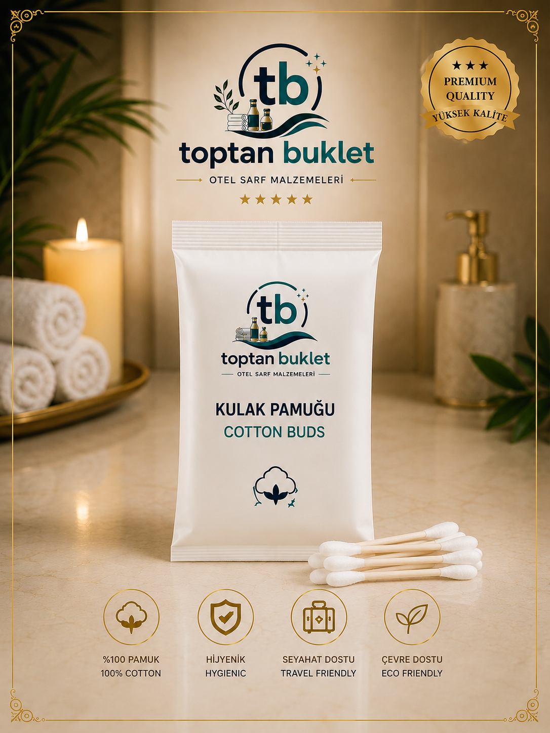 Toptan Buklet Kulak Pamuğu
