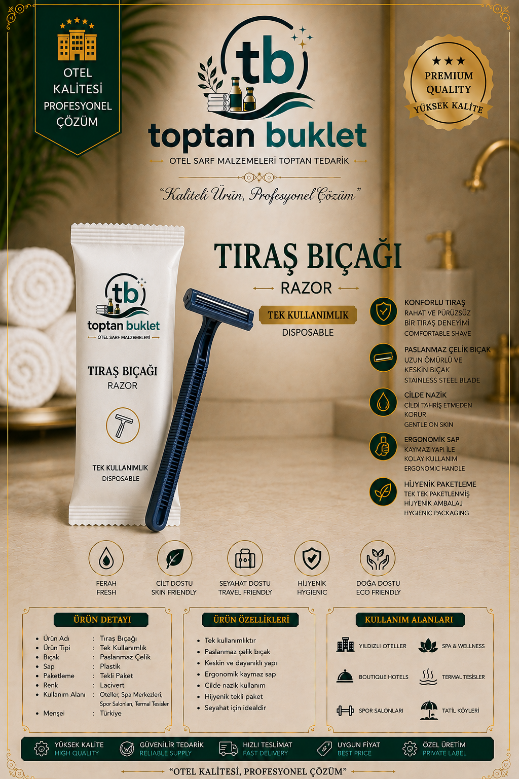 Toptan Buklet Tıraş Bıçağı