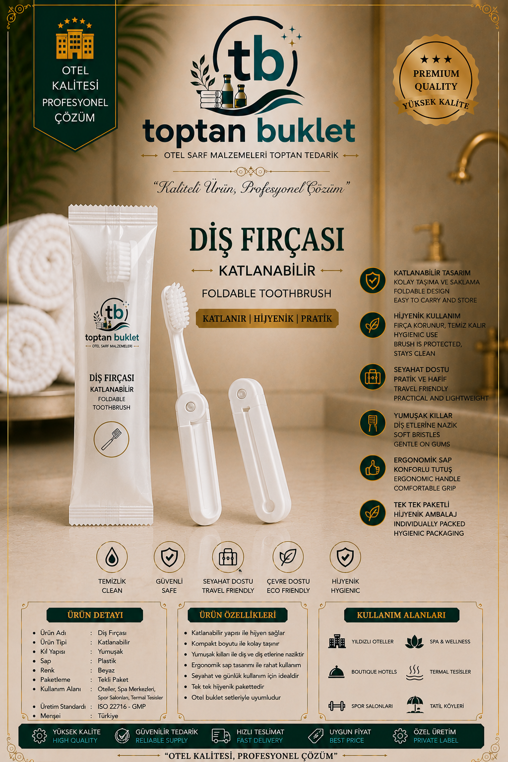 Toptan Buklet Diş Fırçası