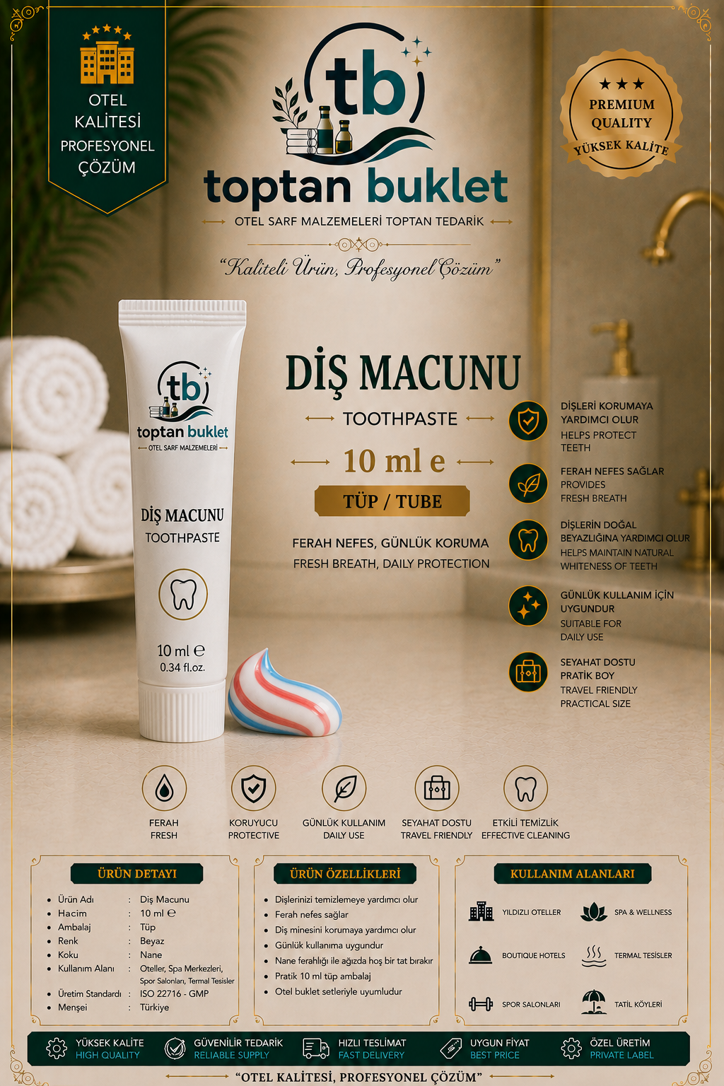 Toptan Buklet Diş Macunu