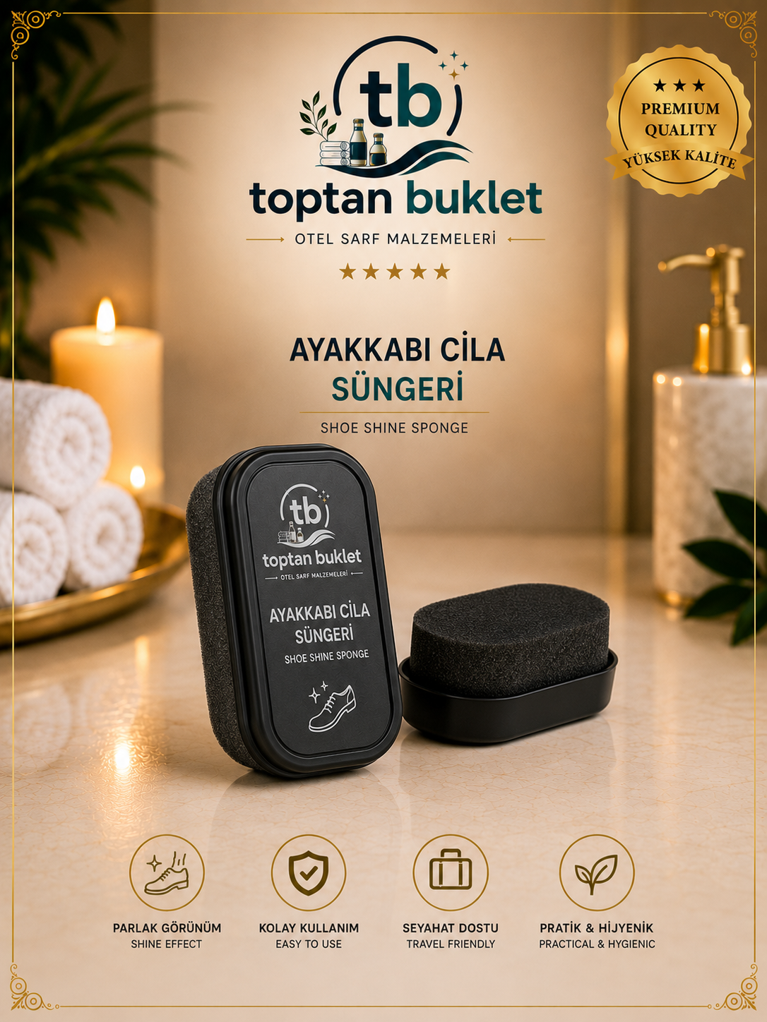Toptan Buklet Ayakkabi Cila Süngeri
